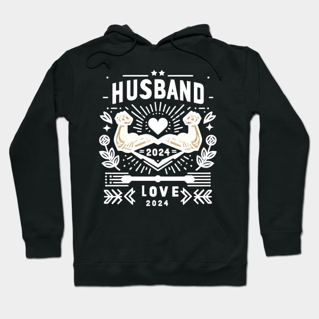 Husband Est. 2024 Hoodie by Mapd